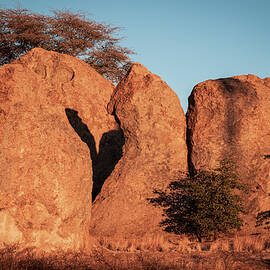 Heart of Sunset at City of Rocks by Mary Lee Dereske