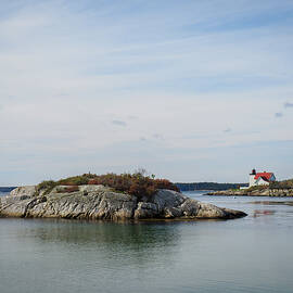 Hendricks Head Lighthouse Southport Island Maine by Mary Lee Dereske