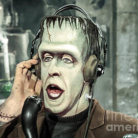Herman Munster at the radio by Franchi Torres