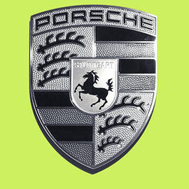 High Res Porsche Emblem Isolated BW by Stefano Senise