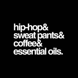 Hip Hop Sweat Pants Essential Oils Coffee by Flippin Sweet Gear