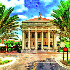 Hippodrome State Theatre in Gainesville, Florida - digital painting by Nicko Prints