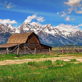 Historic John Moulton Barn at Mormon Row in Grand Teton National Park, Wyoming by Miroslav Liska