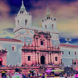 Historic Quito City Center under Dramatic Skies by Bruce Block