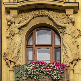 Hlahol Union Building Balcony  by Shirley Mitchell