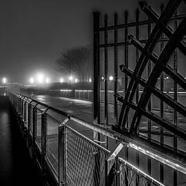 Hoboken NJ Pier C BW by Susan Candelario