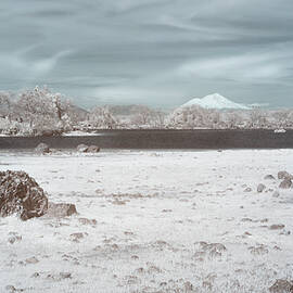 Hog Lake and Mount Shasta - Sacramento Riverbend Area - Infrared by Mike Lee