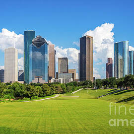 Houston Skyline and Eleanor Tinsley Park Photo by Paul Velgos