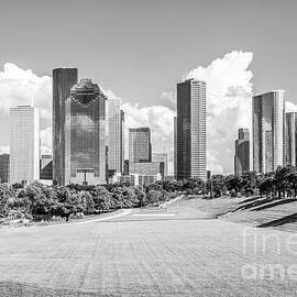 Houston Skyline Black and White Photo by Paul Velgos
