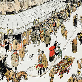 At the play - Humours of London by Tony Sarg by Tony Sarg