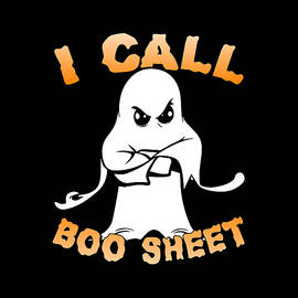 I Call Boo Sheet Ghost Funny Halloween by Flippin Sweet Gear