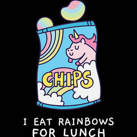 I Eat Rainbows for Lunch Unicorn Chips by Flippin Sweet Gear
