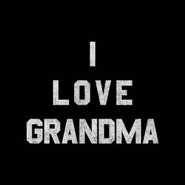 I Love Grandma White Retro by Flippin Sweet Gear