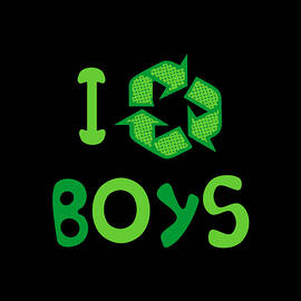 I Recycle Boys Funny Cute by Flippin Sweet Gear
