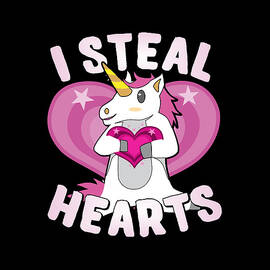I Steal Hearts Unicorn Valentines Day by Flippin Sweet Gear