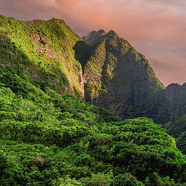Iao Valley Sunset 2 - Maui, Hawaii by Abbie Matthews