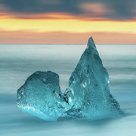 Ice At Diamond Beach, Iceland by Adrian Hendroff