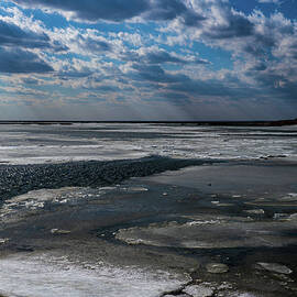 Ice Blue Skies, Long Beach Island, New Jersey by Louis Dallara
