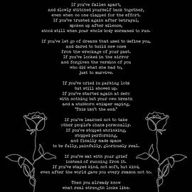 If Youve Survived Youre Already Enough Inspirational Modern Poem Print by Alta Wren by Georgia Clare