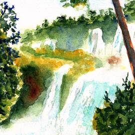 Iguazu Falls by Carlin Blahnik CarlinArtWatercolor