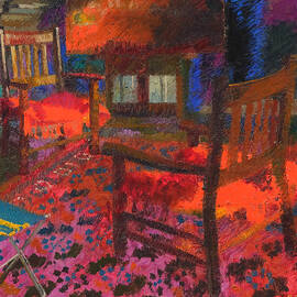 Im Atelier I - In the Studio - Colorful interior by Augusto Giacometti by Augusto Giacometti