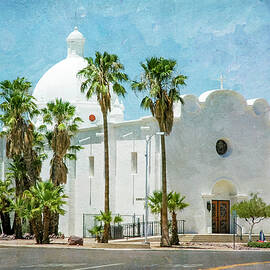 Immaculate Conception Church Ajo Arizona by Mary Lee Dereske