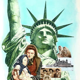 The 1900s - Immigration - The Statue Of Liberty by Paul and Chris Calle