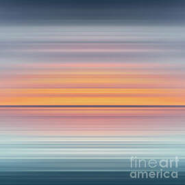 India Colors - Abstract Wide Oceanscape - Triptych center - 2 of 3 by Stefano Senise