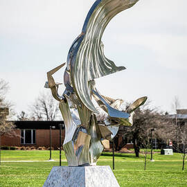 Indiana Valparaiso University Richard Hunt Sculpture by Paul Velgos