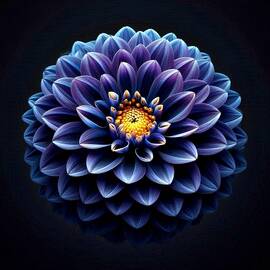 Indigo Dahlia by David Manlove