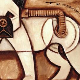 Industrial BullMastiff Dog Art Print by Tommervik