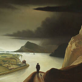 Industrial landscape - Industrielandschaft by Franz Sedlacek by Franz Sedlacek