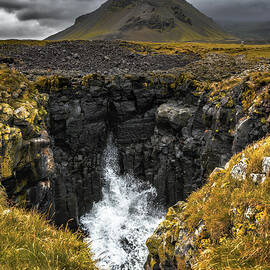 Inland Sea Cliffs of Londrangar by DEE POTTER
