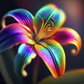Into The Rainbow Lily by Bill and Linda Tiepelman