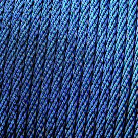 Intricate Blue Cable Pattern by Bruce Block