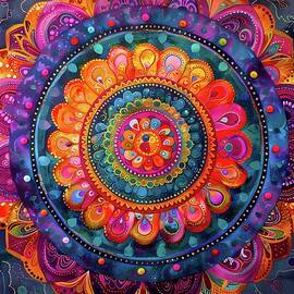 Intricate_mandala_pattern_No 3 by Andre Petrov