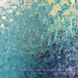 Isaiah 12 2 Square Christian Art, My Strength And My Song by Mark Lawrence
