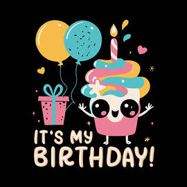 Its My Birthday Cute Cupcake Kawaii by Flippin Sweet Gear