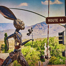 Jack rabbit art in Kingman Arizona, on Route 66 by Tatiana Travelways