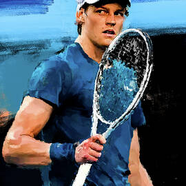 Jannik Sinner, Italian tennis player by Gradify Creations