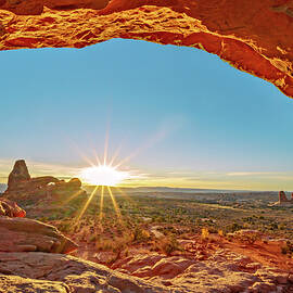 December 2018 Turret Arch through North Window by Alain Zarinelli