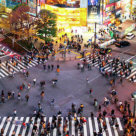 Japan Rising Sun Collection - Shibuya Crossing I by Philippe HUGONNARD