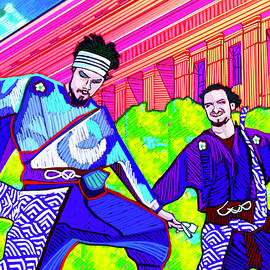 Japanese Festival Dancers by Rod Whyte