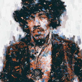 Jimi Hendrix - 07 by AM FineArtPrints