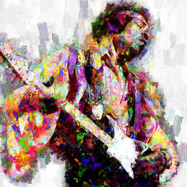 Jimi Hendrix - 09 by AM FineArtPrints