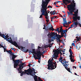 Jimi Hendrix - 10 by AM FineArtPrints