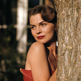 Joanne Dru Stunning Bare Shoulder Portrait Glamour 1948 by Silver Screen