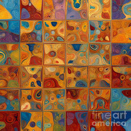 Job 38 7. The Dance of Creation. Abstract Christian Wall Art by Mark Lawrence