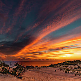 Jockey's Ridge Sunset Blast by David Fountain
