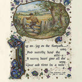 Jog on, jog on, the footpath way - The Winter's Tale - Illuminated Shakespeare Quotes by Alberto Sangorski